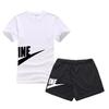 DM Clothing Tracksuit Men Set Fitness Suit Sporting Suits Short Sleeve T Shirt + Shorts Quick Drying 2 Piece Set
