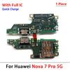 New For Huawei Nova 5 5T 7 7i 8 8i 9 10 Pro SE 5G USB Charger Dock Connector Charging Port Microphone Flex Cable