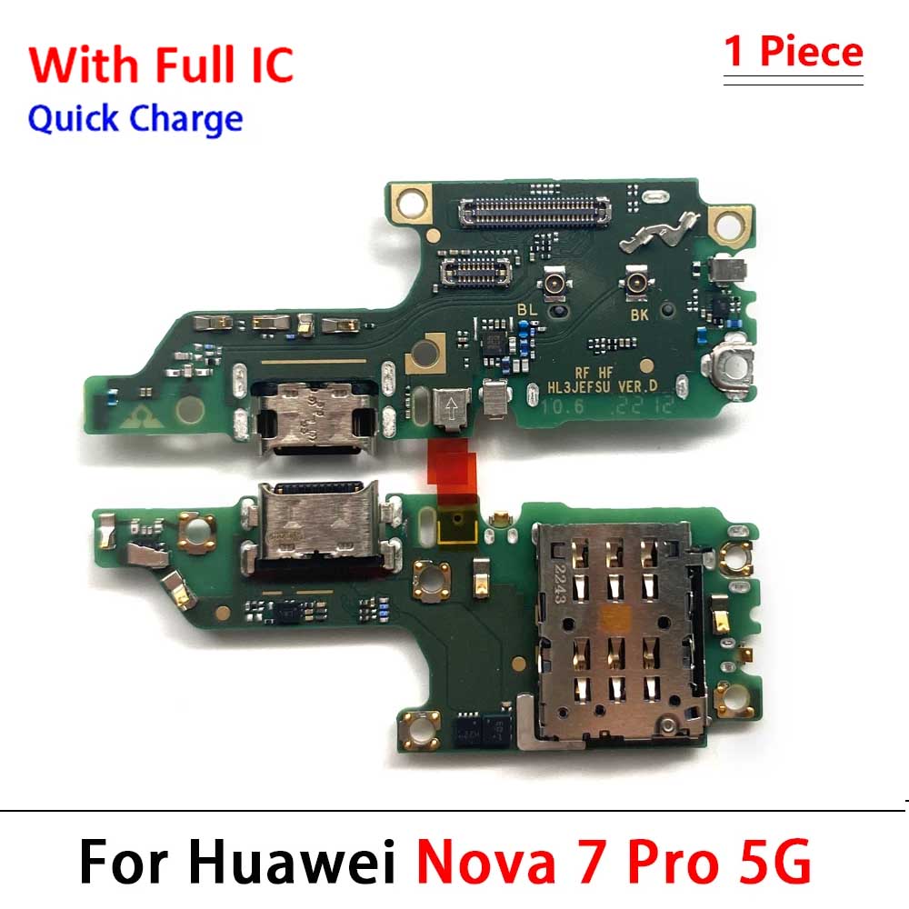 New For Huawei Nova 5 5T 7 7i 8 8i 9 10 Pro SE 5G USB Charger Dock Connector Charging Port Microphone Flex Cable