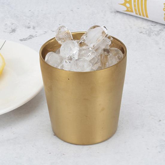 175ML Water Cup Heat-resistant Minimalist Stainless Steel Double-layer Design Drinking Mug Household Supplies