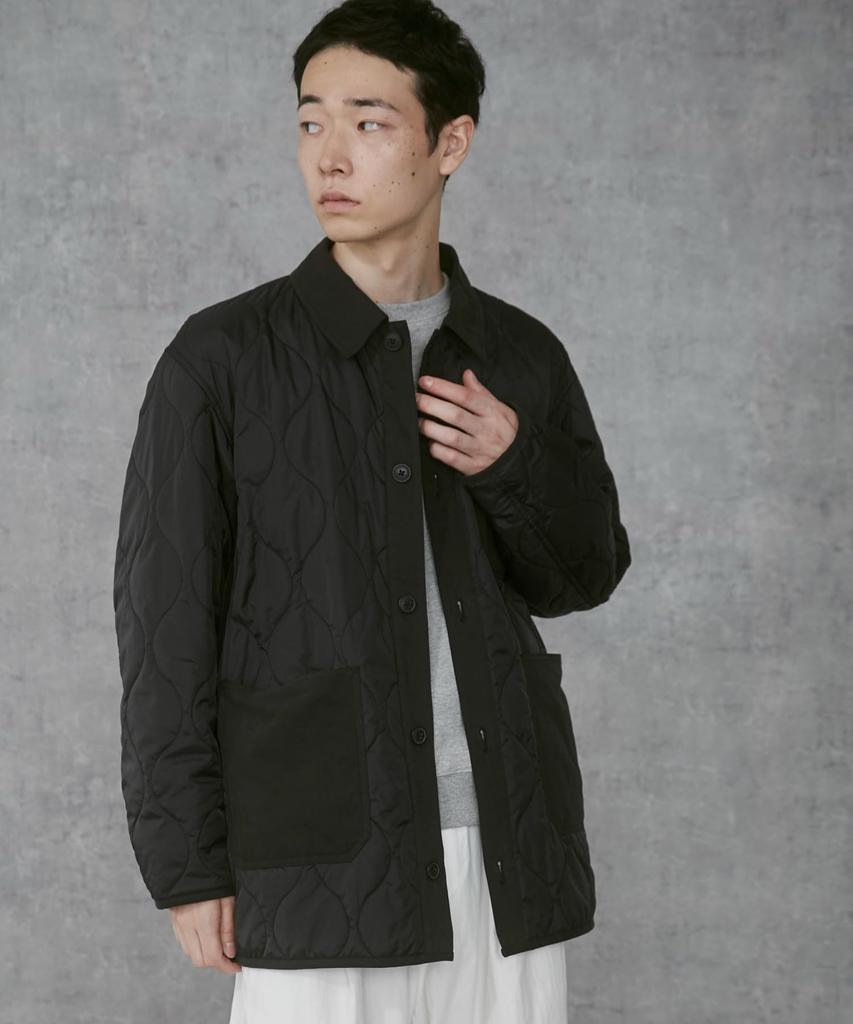 Unisex Quilted Blouson Outer Jacket BIG Oversized Big Silhouette Street Simple Military Plain Korean Gift Present Autumn Clothes Winter Clothes Spring