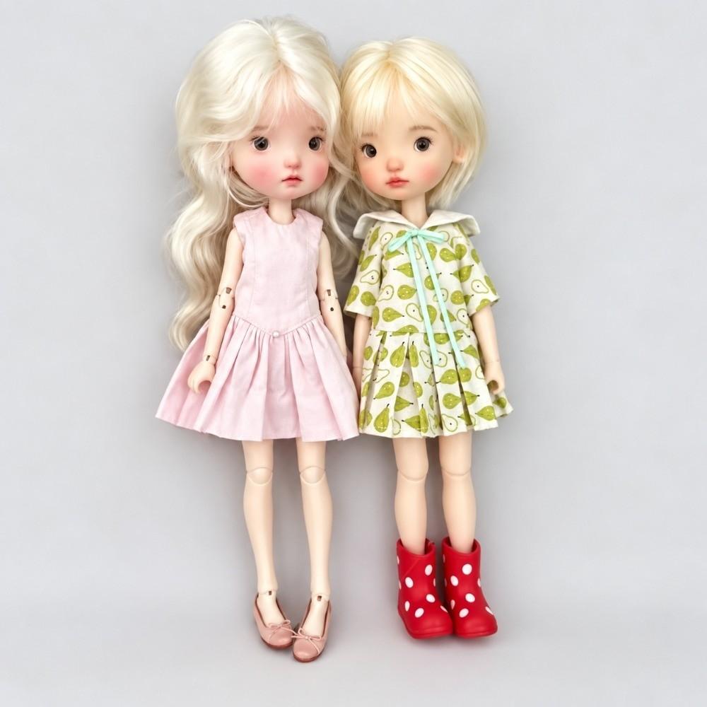 Polka Dot Pattern Doll Rain Boots Rain Protection Doll Footwear Fit Ob24, OB22, ICY, Pullip, Azone