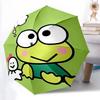 1pc Keroppi Frog & Snowman Umbrella - Automatic Opening/Closing with Foldable Design, Iron Frame for Outdoor Use, Perfect Gift for Fans, Travelers, Da