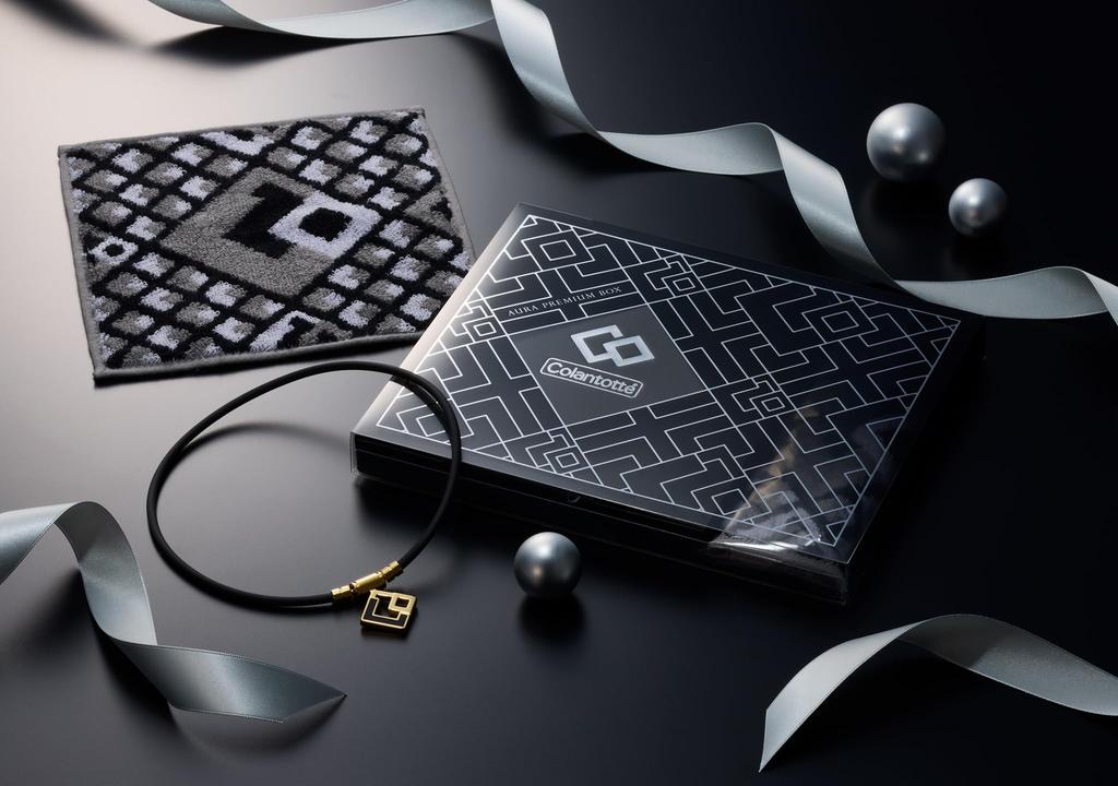 Colantotte Лимитированная серия [AURA PREMIUM BOX] Магнитное ожерелье для мужчин, Идеальный рождественский подарок (Черный, Л)