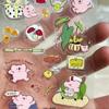 High Aesthetic DIY Adhesive Stickers for Scrapbook Journal Photocard Decor INS Cute Cat & Elephant Jelly Stickers