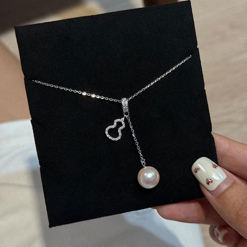 Легкое роскошное высококачественное ожерелье с подвеской из тыквы и циркона, женская элегантная индивидуальная модная универсальная цепочка на шею, цепочка для свитера