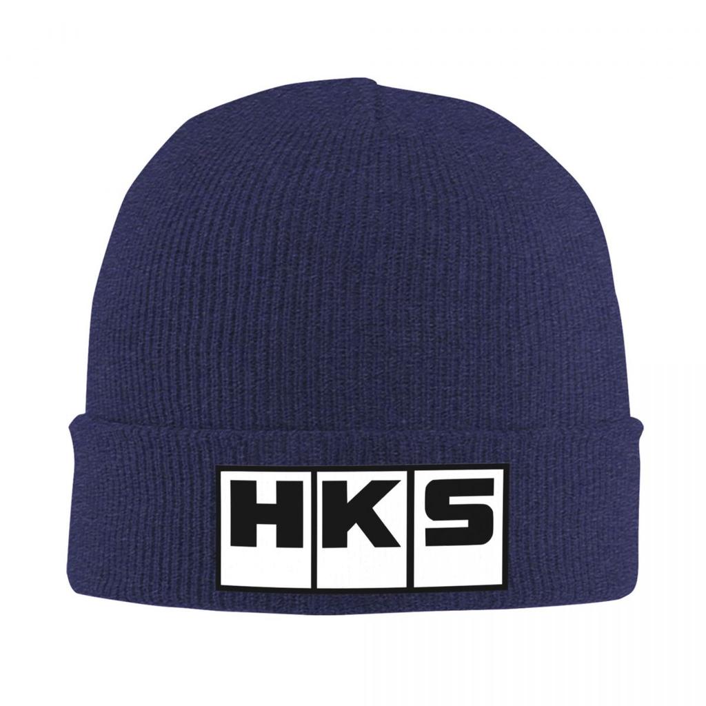 HKS  Warm Knitted Cap Hip Hop Bonnet Hat Autumn Winter Outdoor Beanies Hats for Unisex Adult