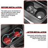 2Pcs Non-slip Car Water Cup Pad Fur Drink Coaster Holder For Honda Mugen Power Civic Accord Odyssey BBJ Jazz CRV Spirior Accessories