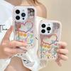 Чехол для телефона с зеркалом Love подходит для Apple 16, 15, iPhone 13 Pro Max, Huawei, Xiaomi 14.