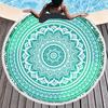 Microfiber Sand Free Quick Dry Hippie Boho Circle Bath Mandala Round Beach Towel with Fringes