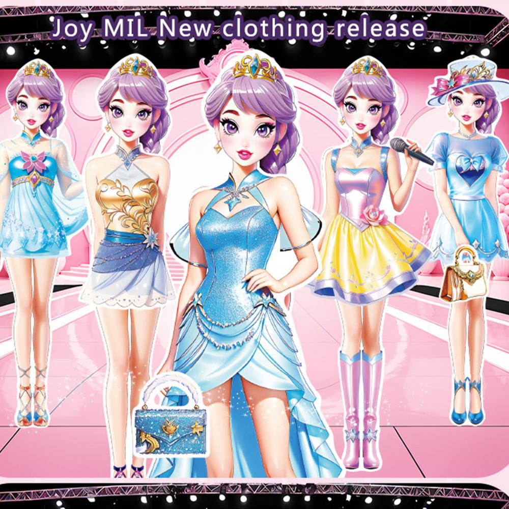 Магнитные куклы-одевалки Магнитные бумажные куклы Магнитная одежда принцессы Пазлы Игры Дети Ролевые игры Набор Магнитные наклейки на холодильник Куклы