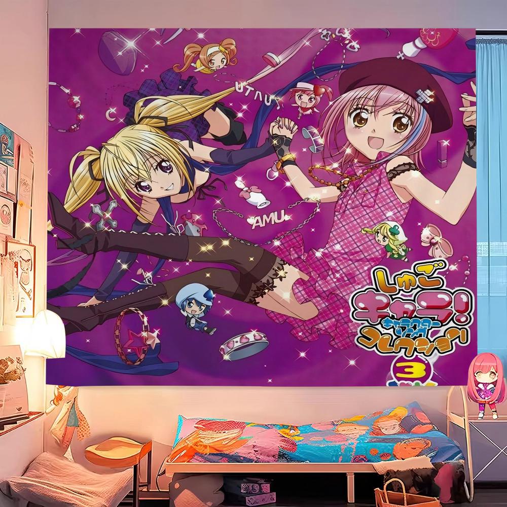 Классический японский аниме S-Shugo C-Chara Напечатанный Большой Настенный Гобелен Подвесной Таро Хиппи Настенные Ковры Комната Домашний Декор