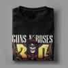 Мужская футболка Rock Vintage Tees Футболки с коротким рукавом и круглым вырезом 100% хлопок Одежда больших размеров