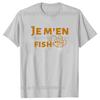 Смешные футболки с принтом Je Men Fish Jesus для мужчин и женщин, модные повседневные футболки, 100% хлопок, свободные, оверсайз, футболка с принтом Бога и молитвы