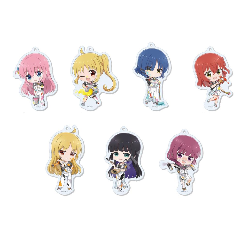Anime "Bocchi the Rock!" Round Stand Keychains, 3rd Edition, Box of 7