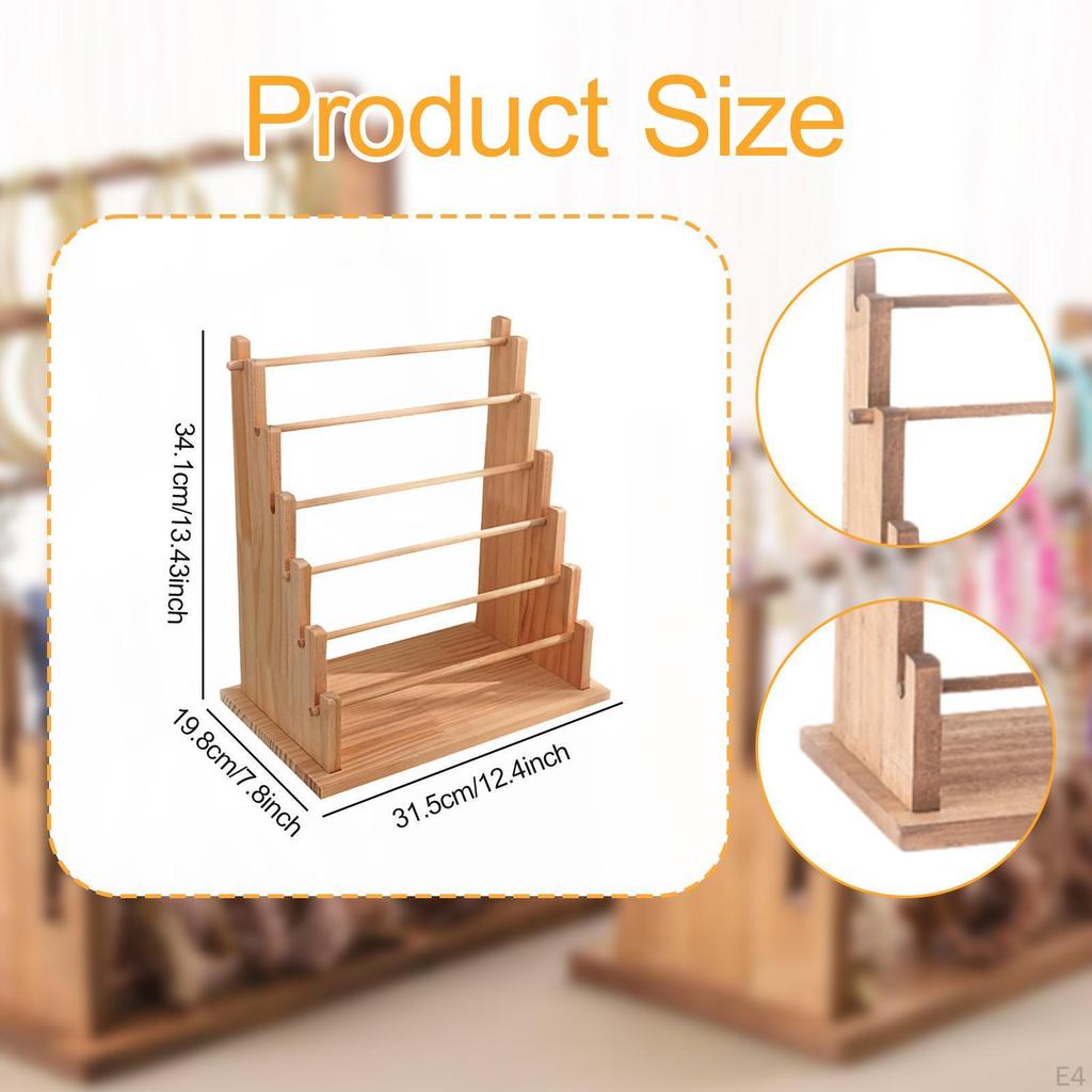 Деревянная подставка для браслетов, держатель для резинок для волос, подставка для часов и ювелирных изделий для витрины