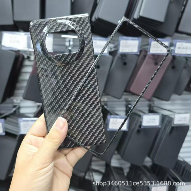 Carbon Fiber Aramid Phone Case Mate X5 Slim Luxury Protective Cover 3K Glossy Finish