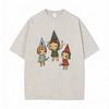 Washed Vintage Funny Yoshitomo Nara No T Shirt Men Women Casual Humor Tshirt Male Cotton Oversized Short Sleeve Tees Streetwear