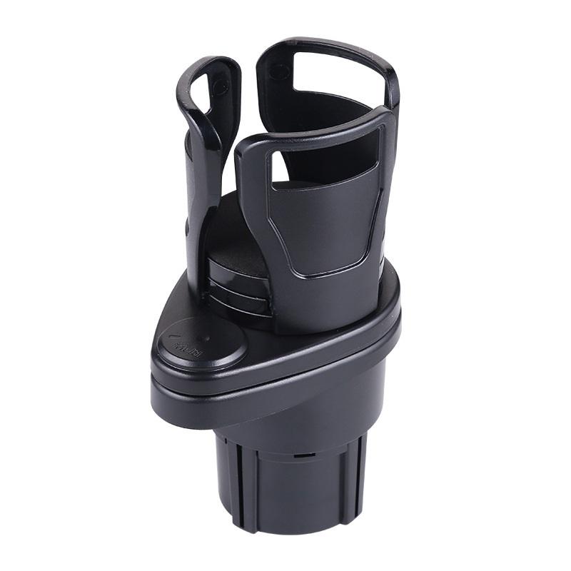 Multi-Functional Car Mounted Water Cup Holder Double-Layer Storage Rotating Holder Car Beverage Cup Bracket
