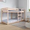 VidaXL Bunk Bed Bed Frame Slat Base Bed for Children Bedroom Furniture Interior 80x200 Cm 821649