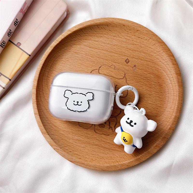 Cute line dog for AirPods pro1 generation protective case 1 generation pro1 generation apple bluetooth headset case