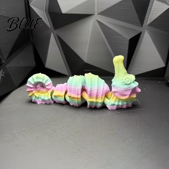 Красочная скульптура морского конька, 3D-печатное украшение, шарнирная фигурка с подвижными суставами, коллекционная модель, градиентное морское животное, игрушка-антистресс