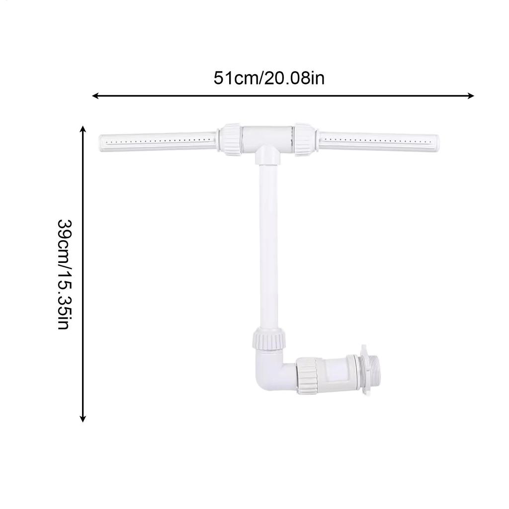 Swimming Pool Waterfall Fountain Kit Feature Water Spay Pools Spa Decorations Pool Cooler Easy Install Swimming Pool Accessories