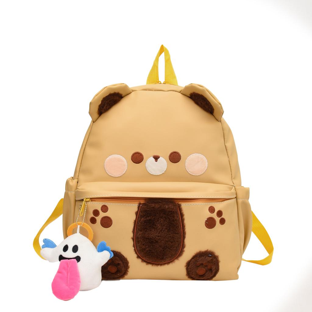 Милый детский рюкзак с рисунком медведя из мультфильма, высококачественная дорожная сумка большой вместимости, креативная новая сумка для девочек