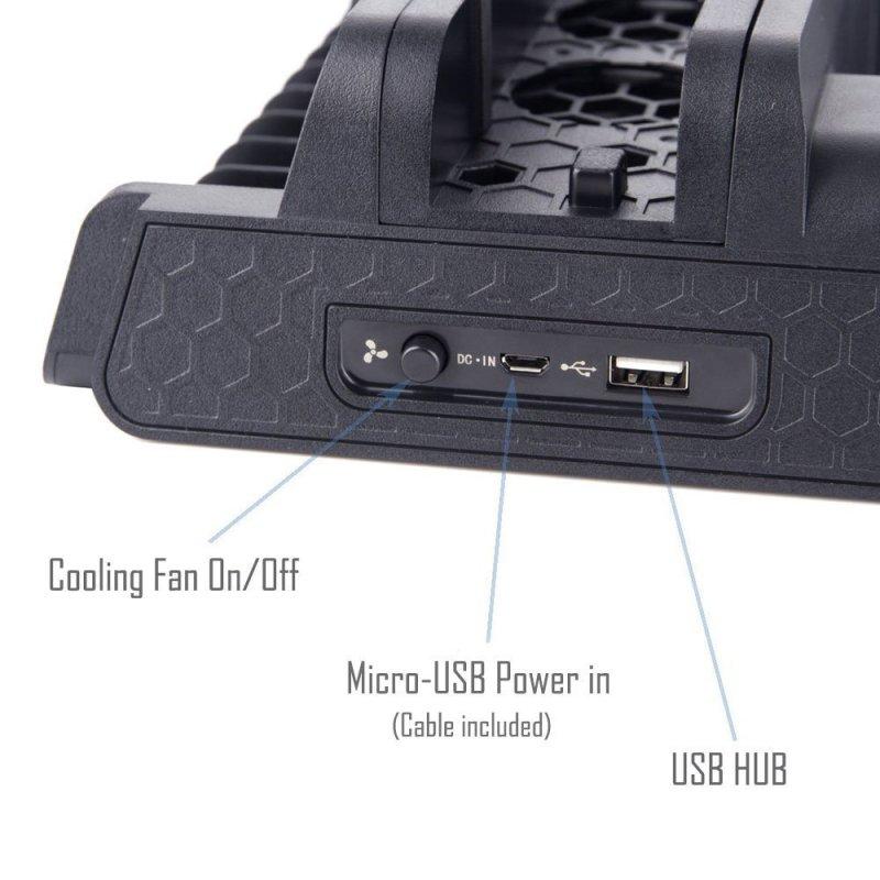 Для контроллеров PS4 SLIM PRO Зарядное устройство Зарядная станция Вентилятор охлаждения Подставка-кулер