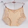 Women's Summer Thin Sexy Lace Panties Underwear Seamless Mid-high Waist Breathable Cotton Crotch Antibacterial Women's Briefs Knickers