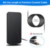 Indoor Digital TV Antenna Signal Booster 50-80 Mile Range 1080p Support Universal Easy