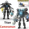 Moc Skibidi Toilet Builing Blocks Toy Titan Clock Man 2.0 Drill Man Titan TVMan Camerman Speakerman for Kids Boys Birthday Gifts