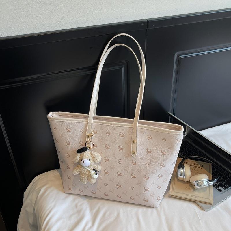 Модная сумка большой вместимости женская 2025 новая универсальная сумка через плечо для поездок на работу, высококлассная сумка-тоут для выхода в свет