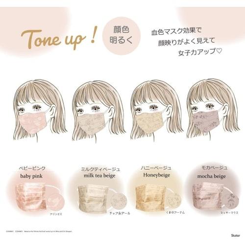 Skater Non-woven Mask Regular Size 4 Layer Structure Increased Box Disney Mickey Mouse 30 Pieces MSKP40-A