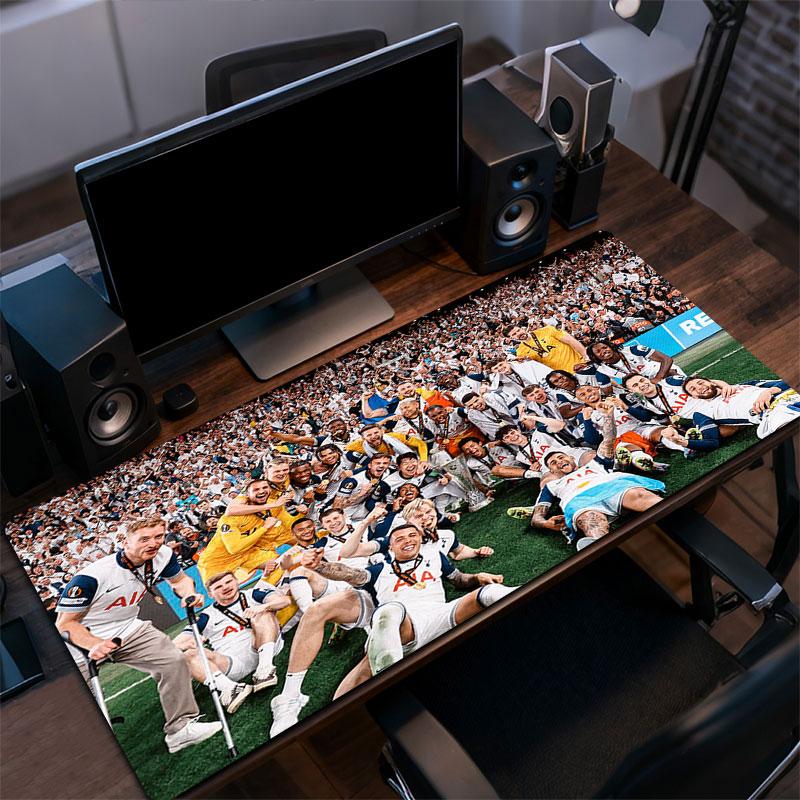 Коврик для мыши игрока Tottenham Hotspur, Большой игровой коврик для стола, Нескользящий XXL коврик для мыши для ноутбука и планшета, Игровой коврик для мини-ПК со прошитыми краями