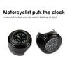 Классические текстурные часы для мотоцикла, водонепроницаемые, прочные, практичные, многофункциональные, диаметром 22-25 мм, часы на руль, светящиеся кварцевые часы