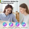 Наушники-переводчики AI с сенсорным экраном в реальном времени, 144 онлайн-переводчика, 3 в 1, беспроводные наушники Bluetooth 5.4 для деловых поездок