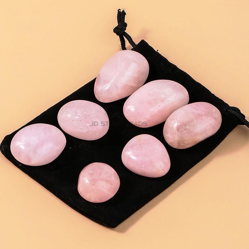 Jingde Jewelry Polishing Stones: Rose Quartz, Red Agate, Red Jasper, Green Aventurine, Large Demagnetizing Particles.