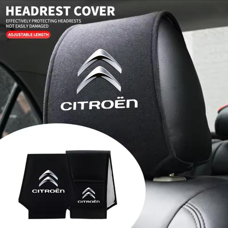 VXCW9 Car Seat Headrest Cover Pillow Case Cushion Neck Cover For Citroen C1 C2 C4 C5 C3 C4L C8 Berlingo Xsara Picasso Accessories