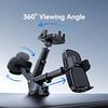 USAMS ZJ086 Car Dashboard Phone Mount One-Touch Release Rotating Phone Holder Support Horizontal/Vertical Views