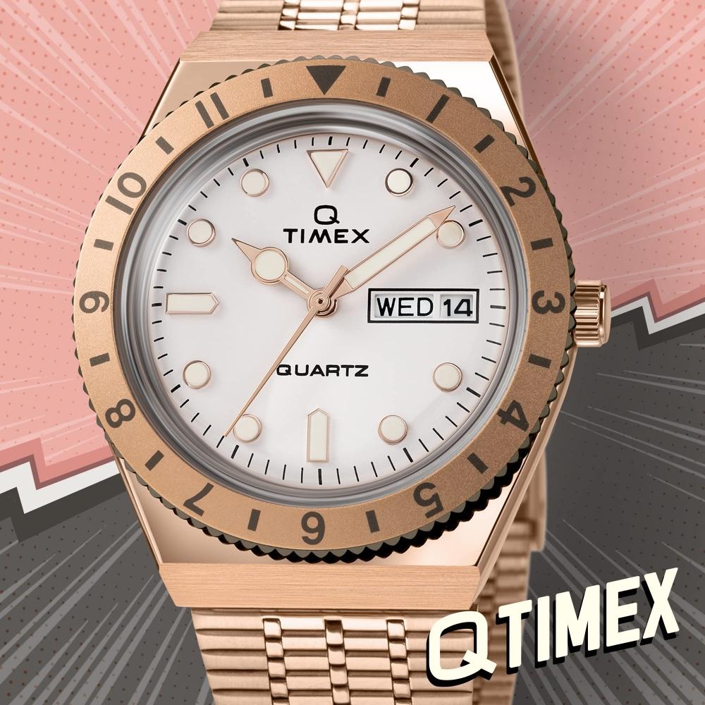 TIMEX Watch [timex Q] Cream Dials  Real Tw2u95700  Pink Gold