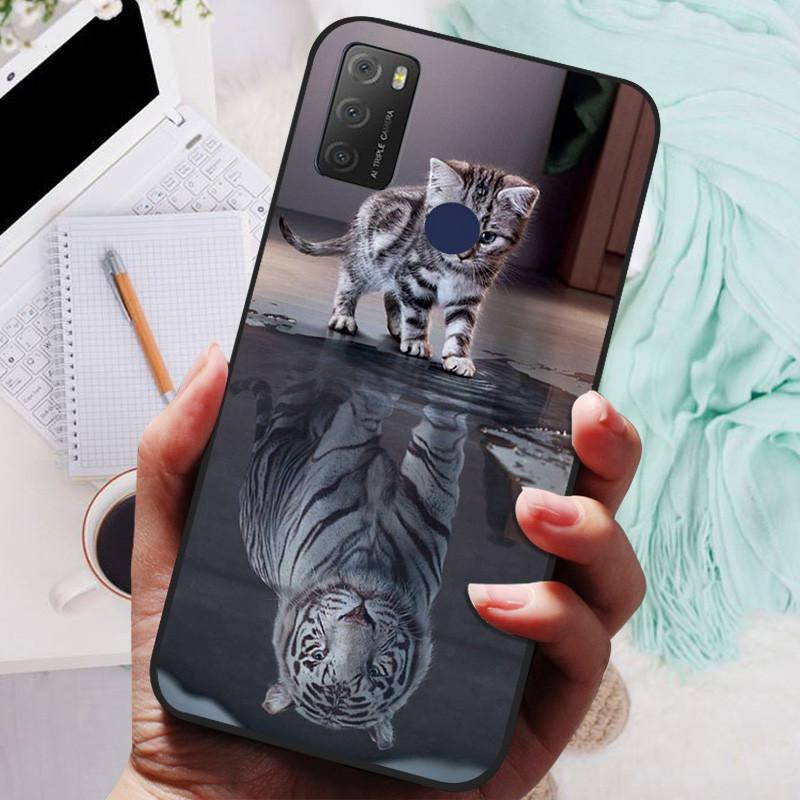 Для TCL 20Y 6156D Чехол Силиконовый Противоударный Мягкий ТПУ Чехол для Телефона Для TCL 20Y 20E 6125F Funda для TCL20Y TCL20E Capa Мультяшный Чехол
