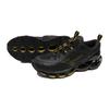 Wave Prophecy 13 Running Thick Black X 2E Shoes, Jogging, Training, Sports, Lightweight, Resilient, Sole, Gold, 25.5 Cm,