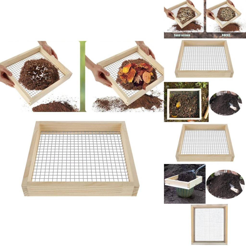 Премиальное садовое сито, созданное для легкой просевки компоста, почвы и горшечной смеси