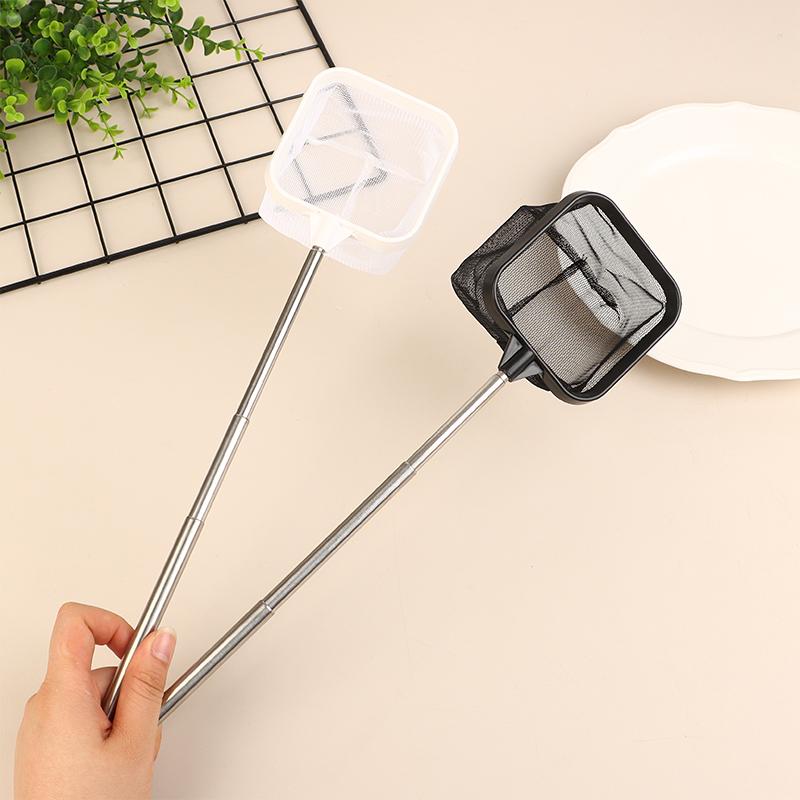 Рыболовный сачок, устойчивый к коррозии, портативный, из нержавеющей стали, телескопический, рыболовная сеть, аксессуары для аквариума