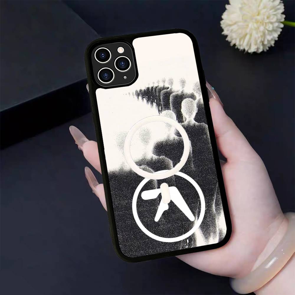 Музыкант A-Aphex T-Twin Для чехла MagSafe Для IPhone 17 16 Pro Max 15 14 Plus 13 12 11 Беспроводная зарядка Чехол для телефона