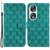 Drop-proof Phone Case for Honor 90 Double 8-Shape Imprint Leather Wallet Stand Phone Cover