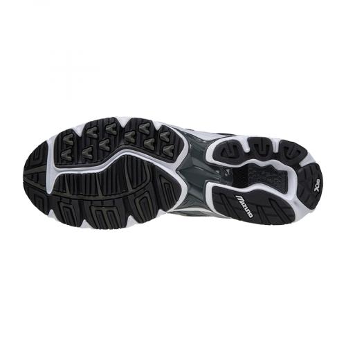 Sneakers Mizuno Black and Silver Wave Rider 10