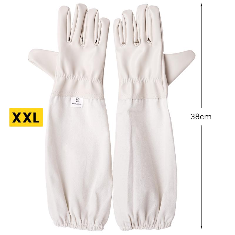 1 пара профессиональных пчеловодческих перчаток, защищающих от укусов пчел, дышащие, из холста и овчины, для защиты пчеловодческого инвентаря