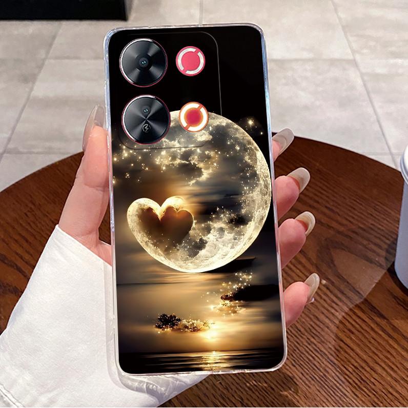 Чехол для Itel P65 P671L P 65 Корпус Роскошный Милый Сердце Любви Кролик Забавный Узор Чехол Прозрачный ТПУ Силикон Мягкий Чехол для Телефона